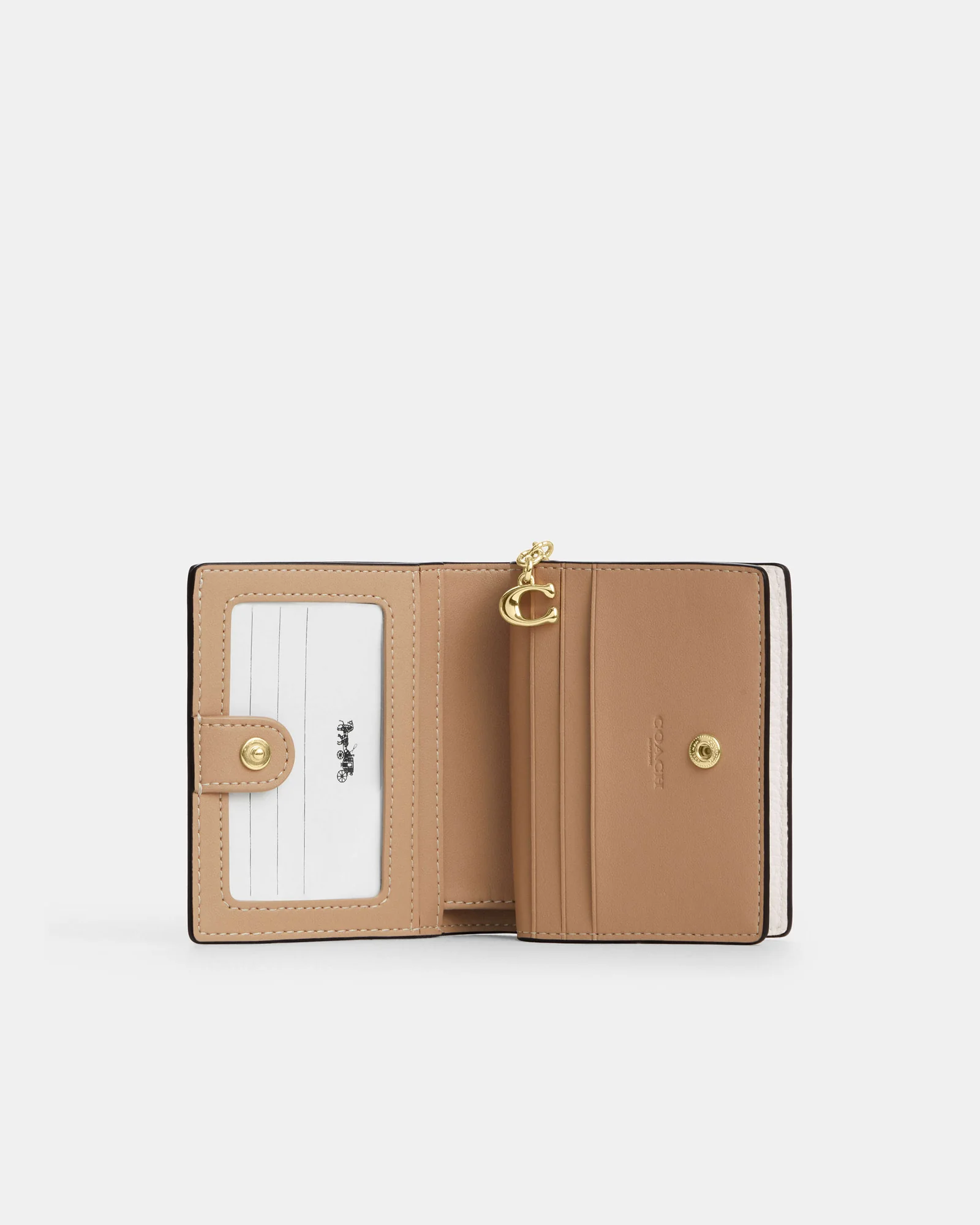 Кошелёк Coach на кнопке с принтом вишни — 5