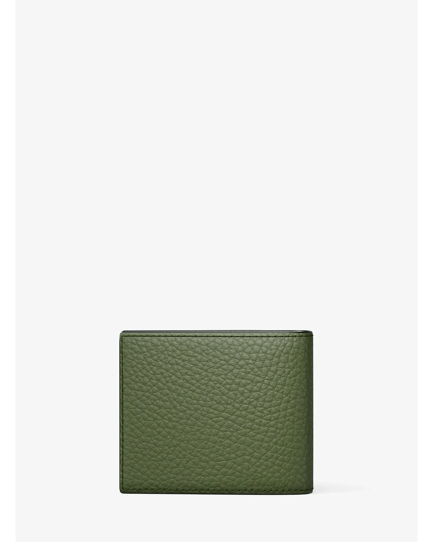 Зелёный кошелёк Michael Kors Hudson, вид с лёгким углом.