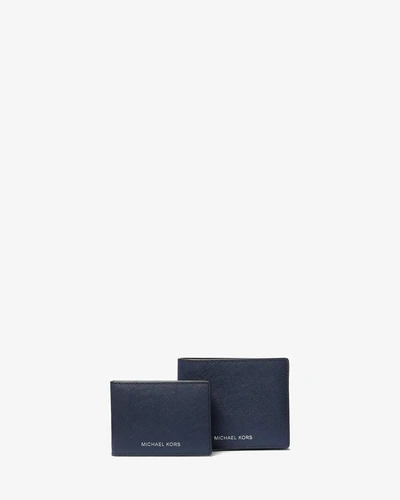 Michael Kors Varick — кошелёк из кожи сафьяно со съёмным отделением для карт