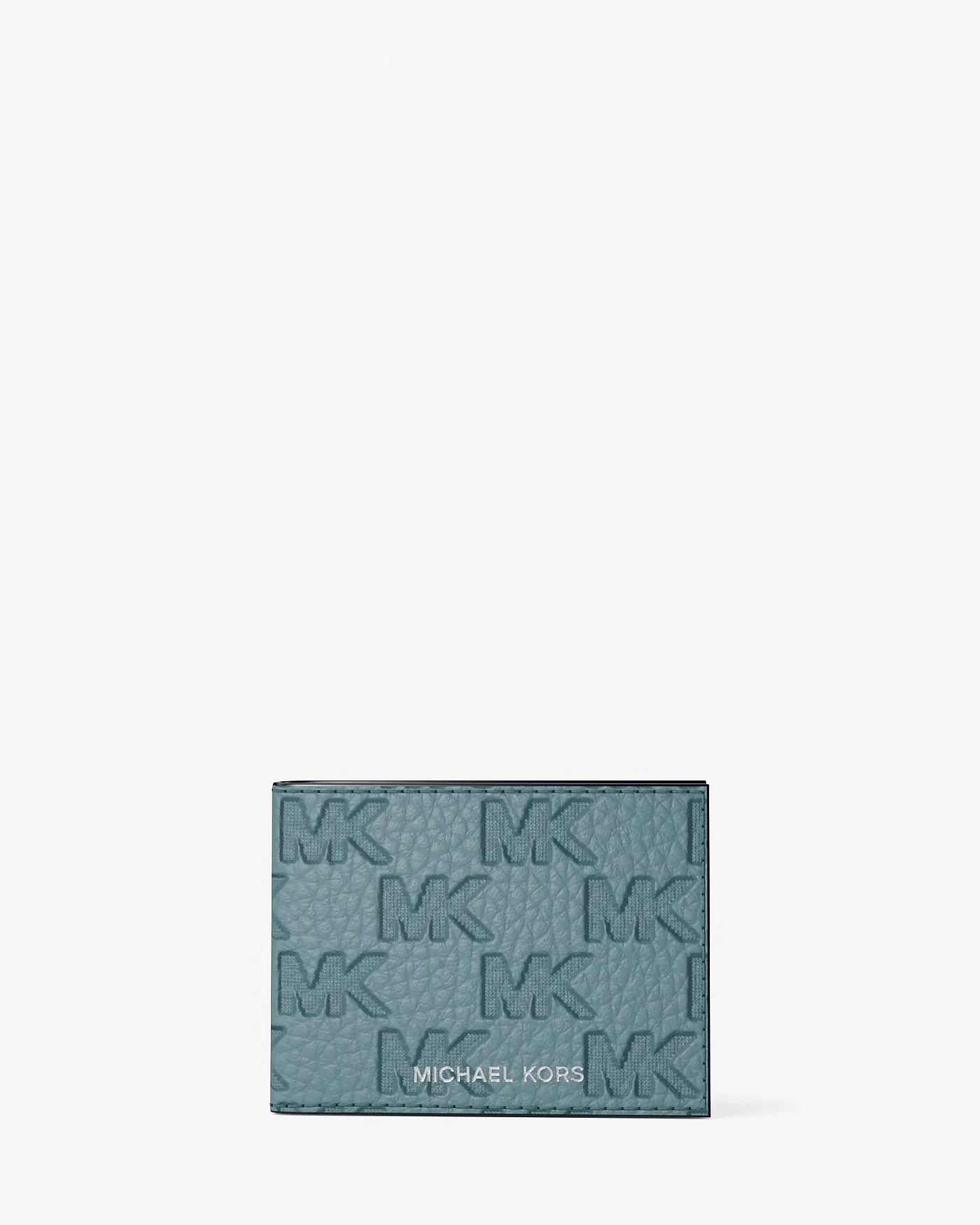 Кожаный кошелек Michael Kors Hudson с тиснением логотипа и футляром — 5