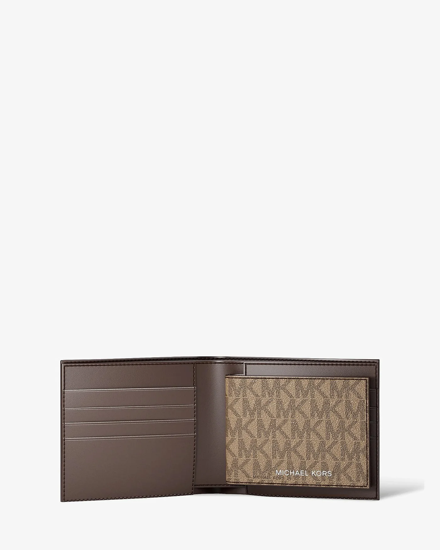 Кошелек Michael Kors Harrison с фирменным логотипом и съемным футляром — 2