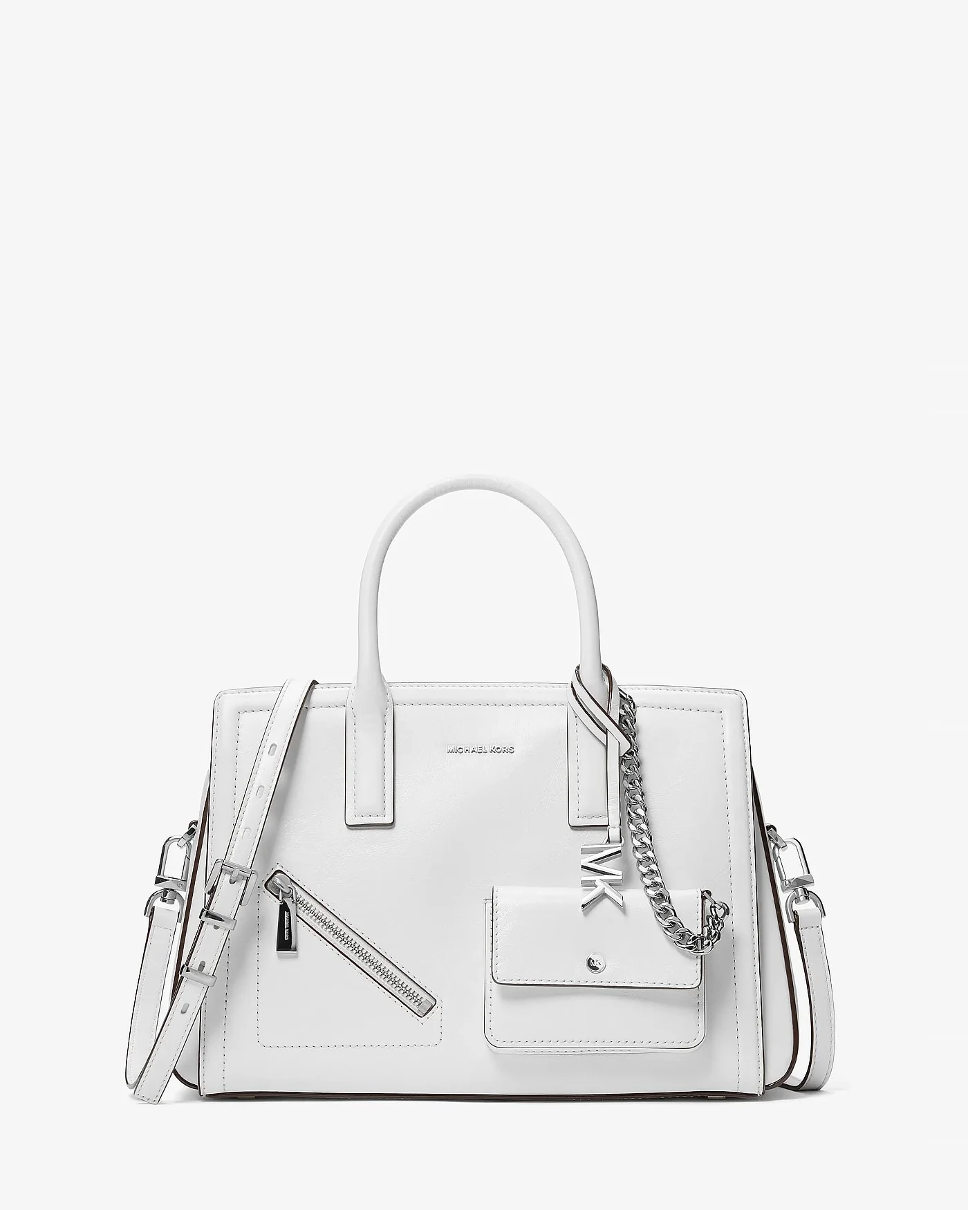 Michael Kors Laila — средняя кожаная сумка-сэтчел с картхолдером — 1