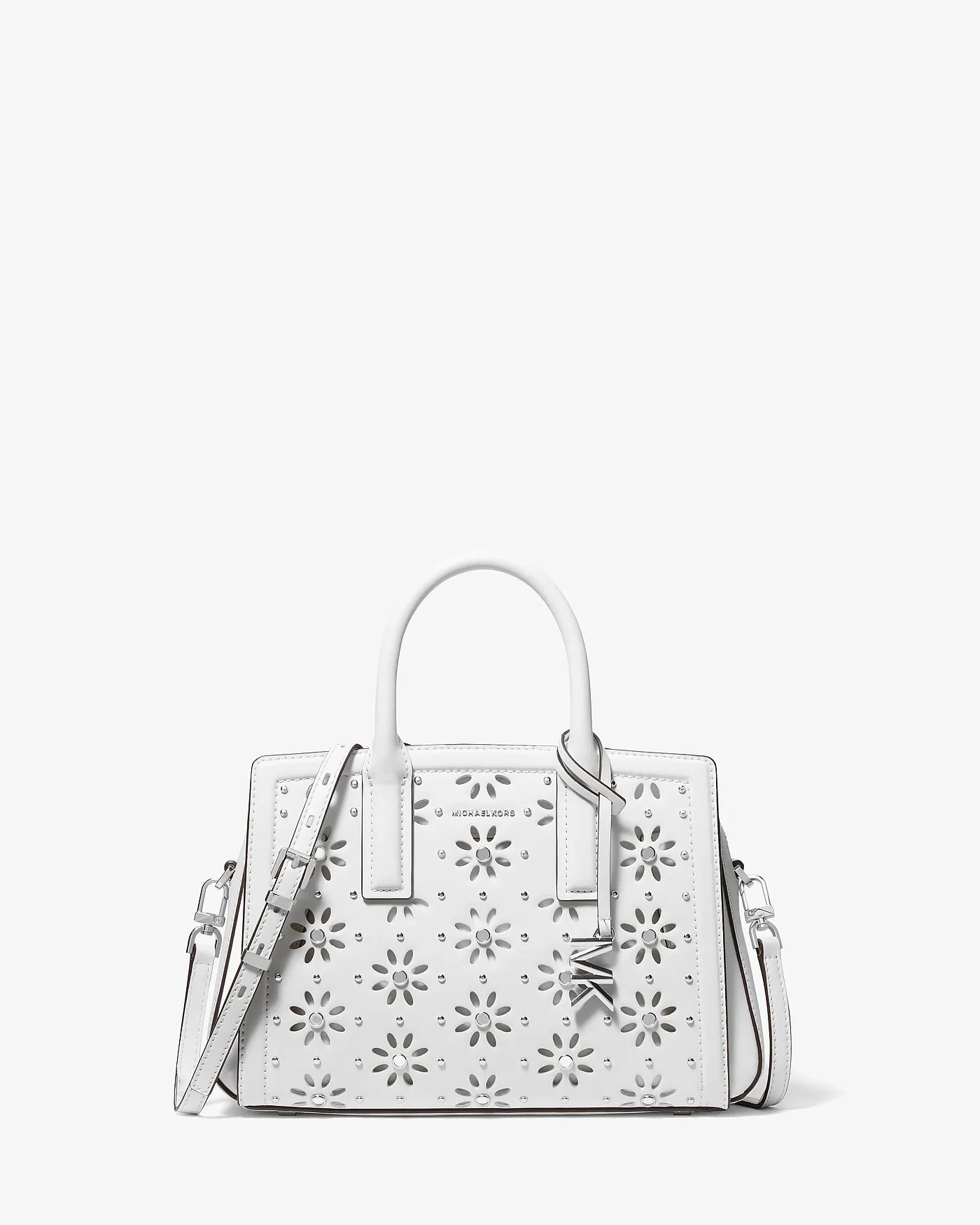 Michael Kors Laila — малая кожаная сумка-сэтчел с перфорацией — 1