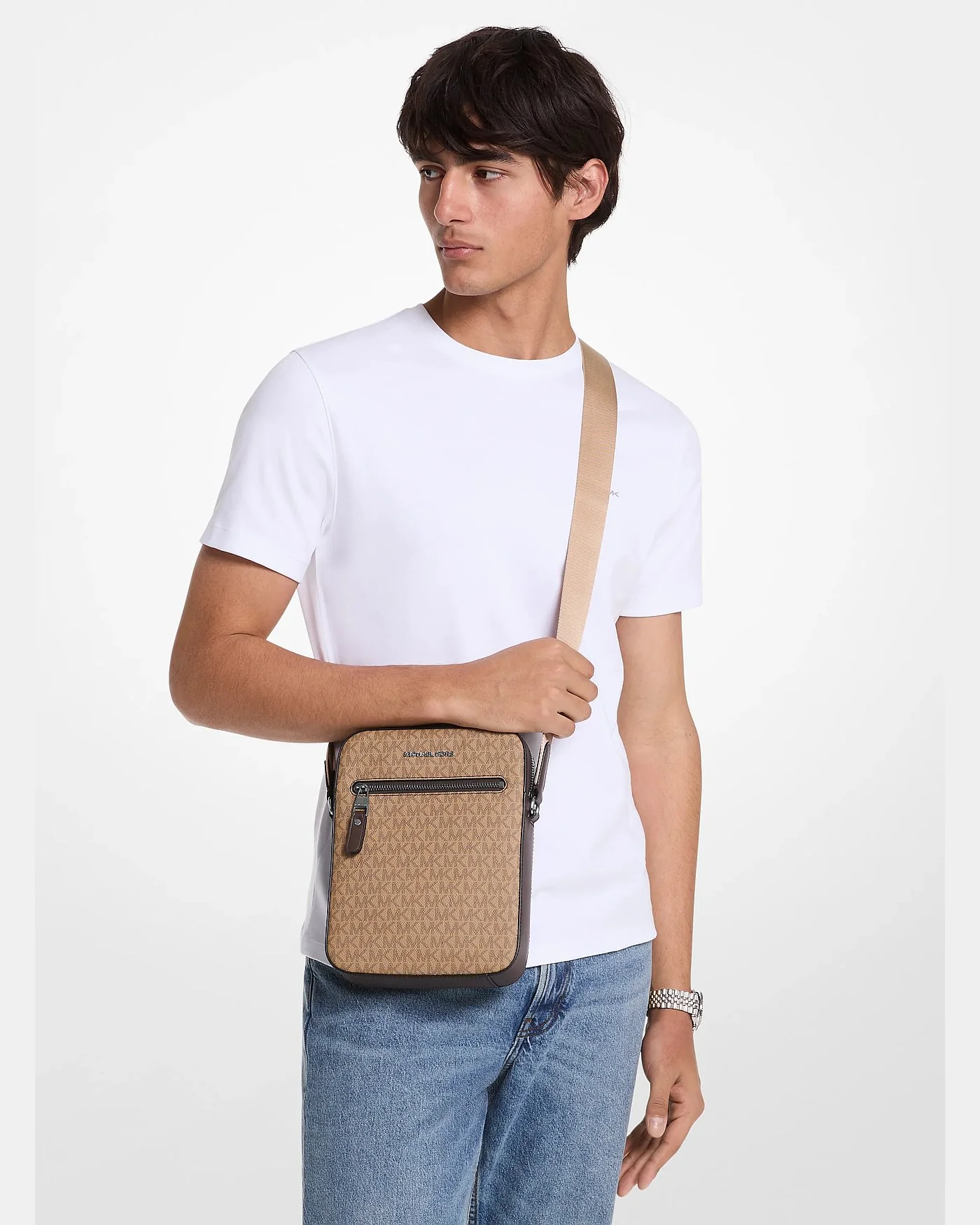 Сумка Michael Kors Varick с фирменным логотипом — 3
