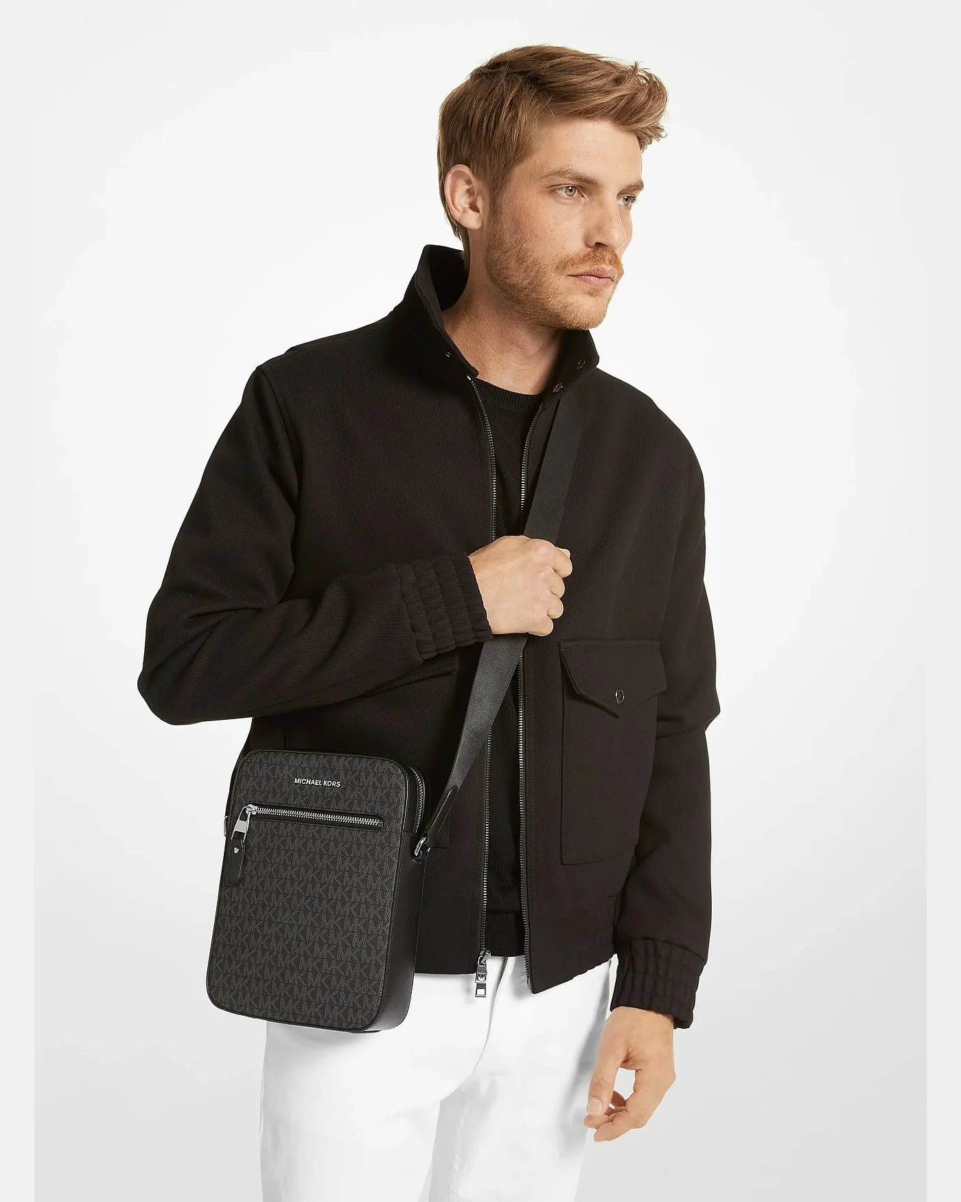 Сумка Michael Kors Varick с фирменным логотипом — 3