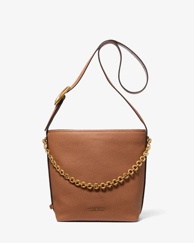 Michael Kors Nolita — сумка-бакет из зернёной кожи