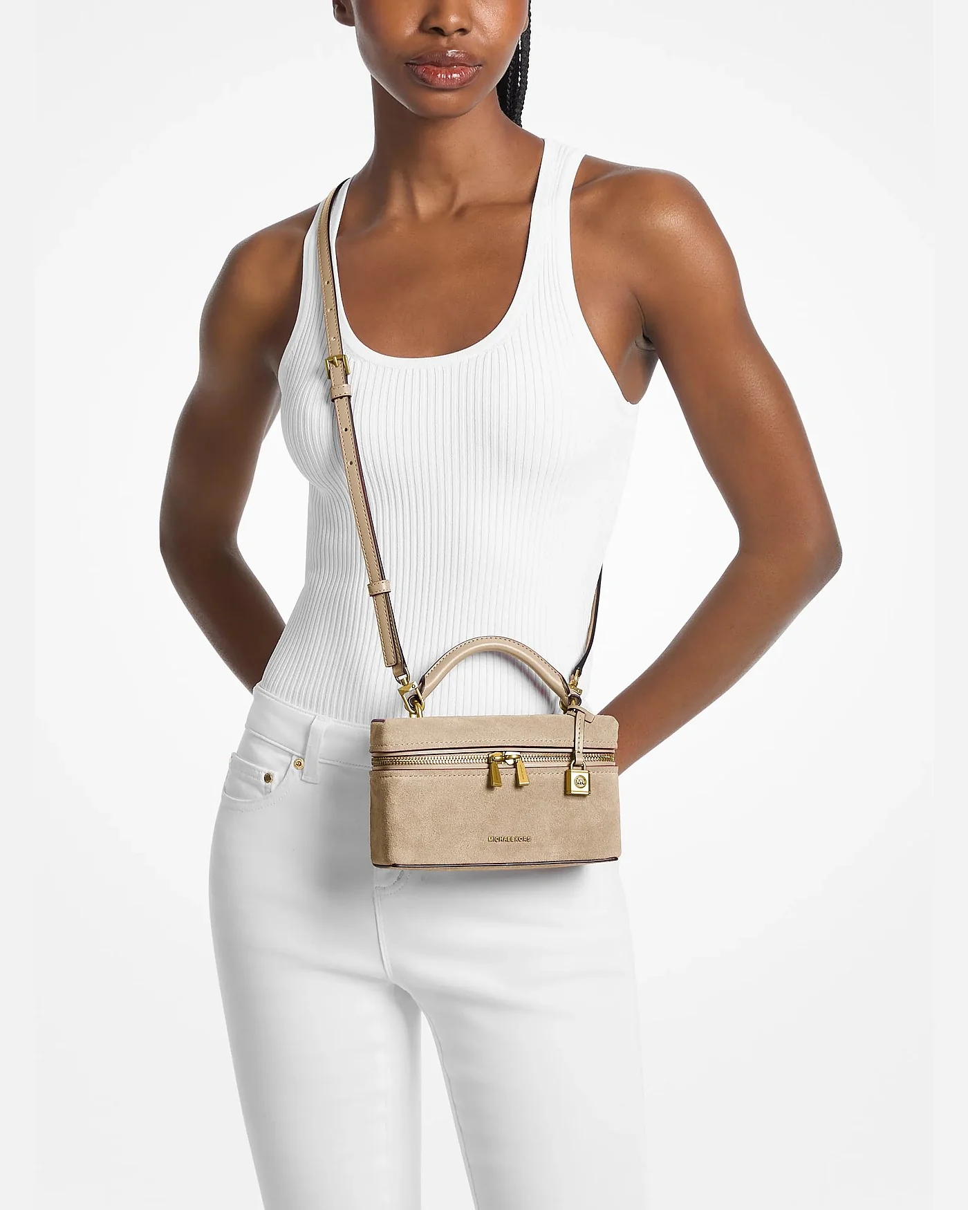 Кожаная сумка кроссбоди Michael Kors Jana мини-трансформер — 3