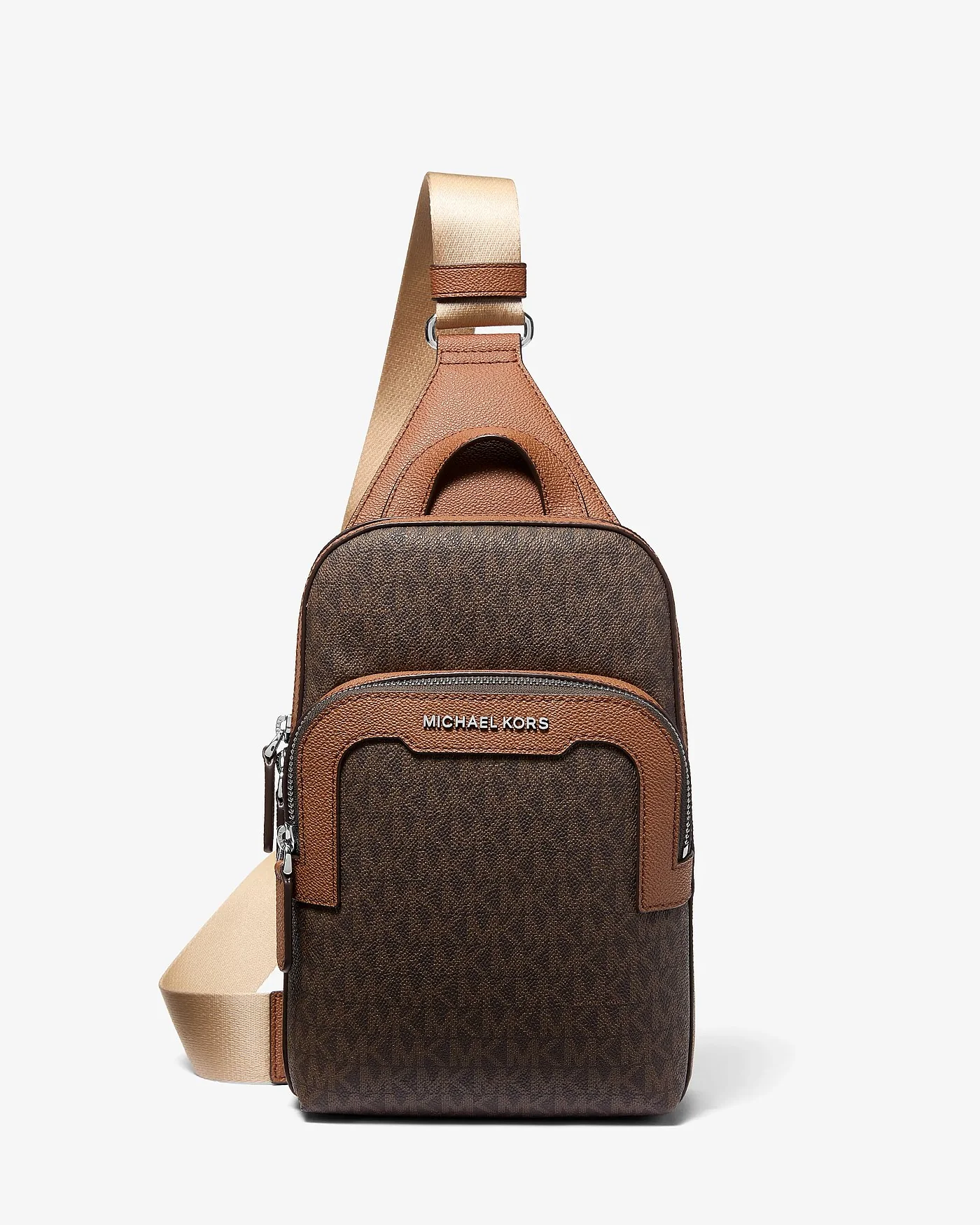 Сумка-слинг Michael Kors Hudson с фирменным принтом — 1