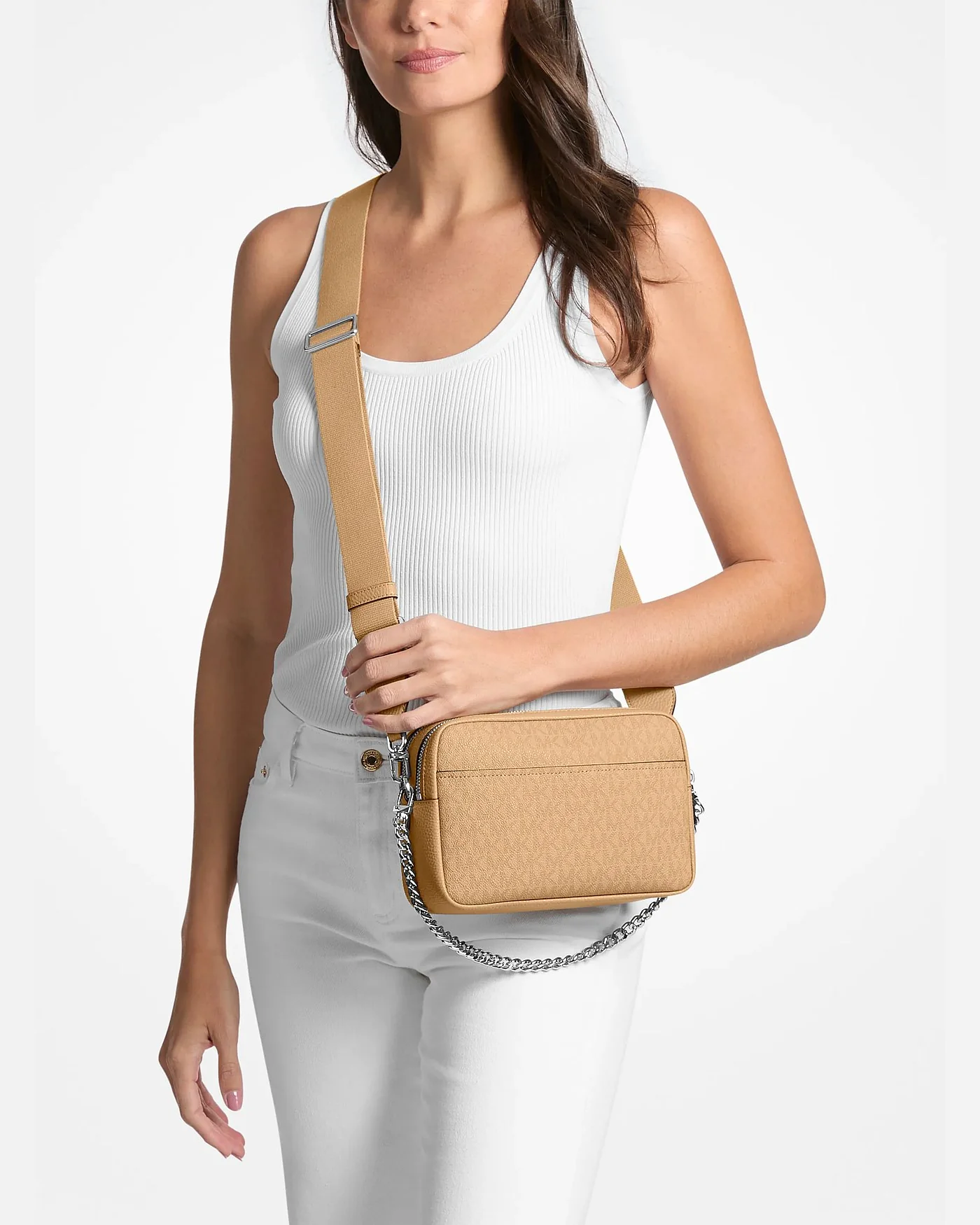 Сумка-кроссбоди Michael Kors Bryant medium Camera с фирменным лого — 3