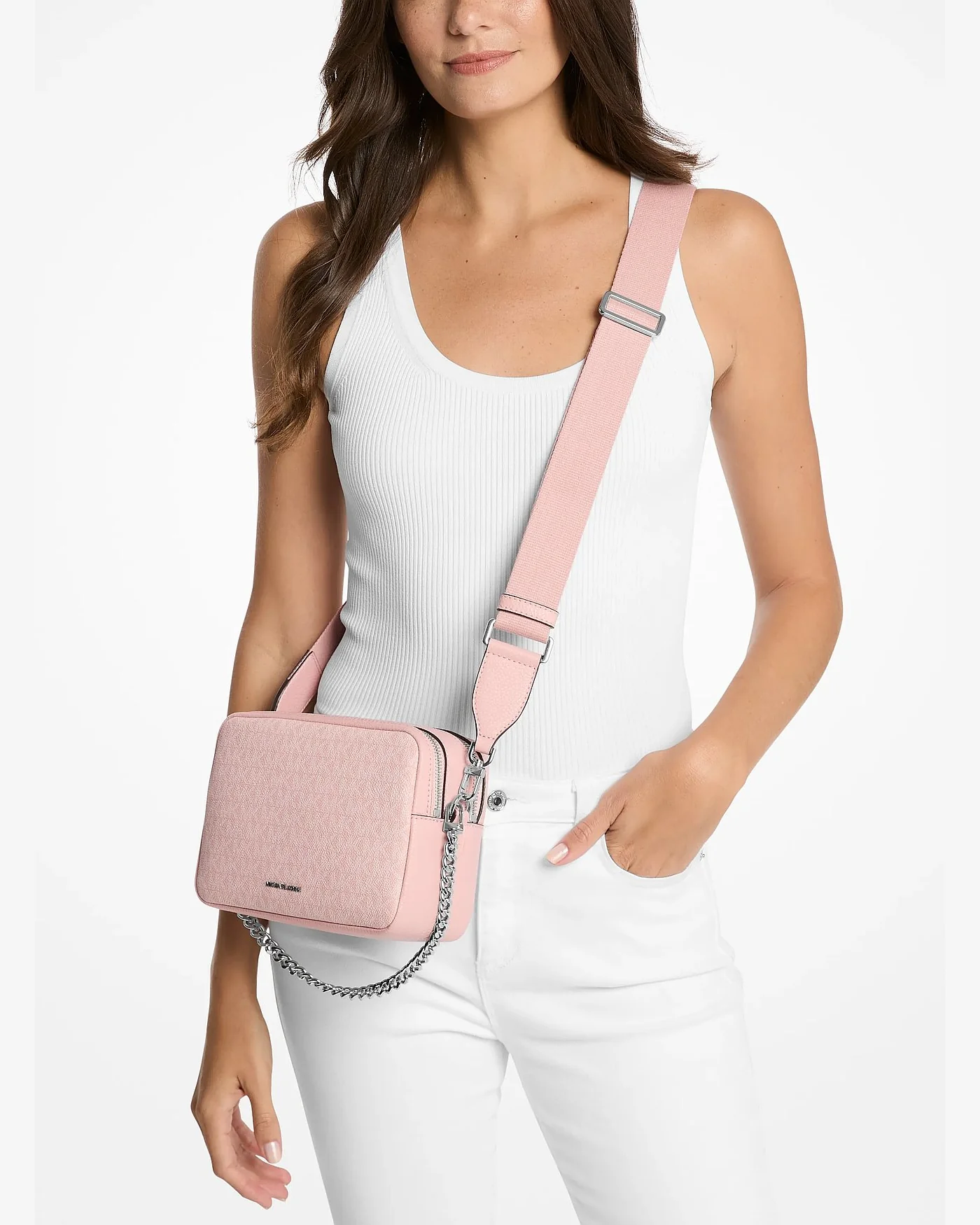 Сумка-кроссбоди Michael Kors Bryant medium Camera с фирменным лого — 4