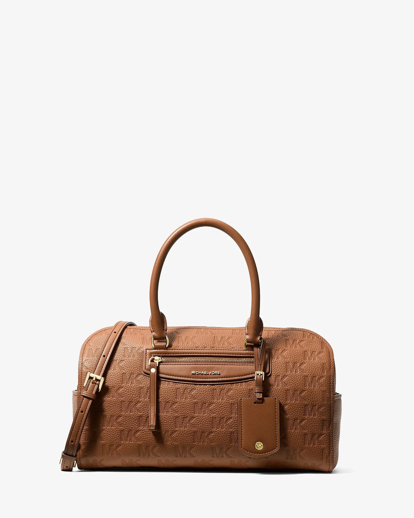 Кожаная сумка-сэтчел Michael Kors Jet Set Travel с тиснёным логотипом — 1