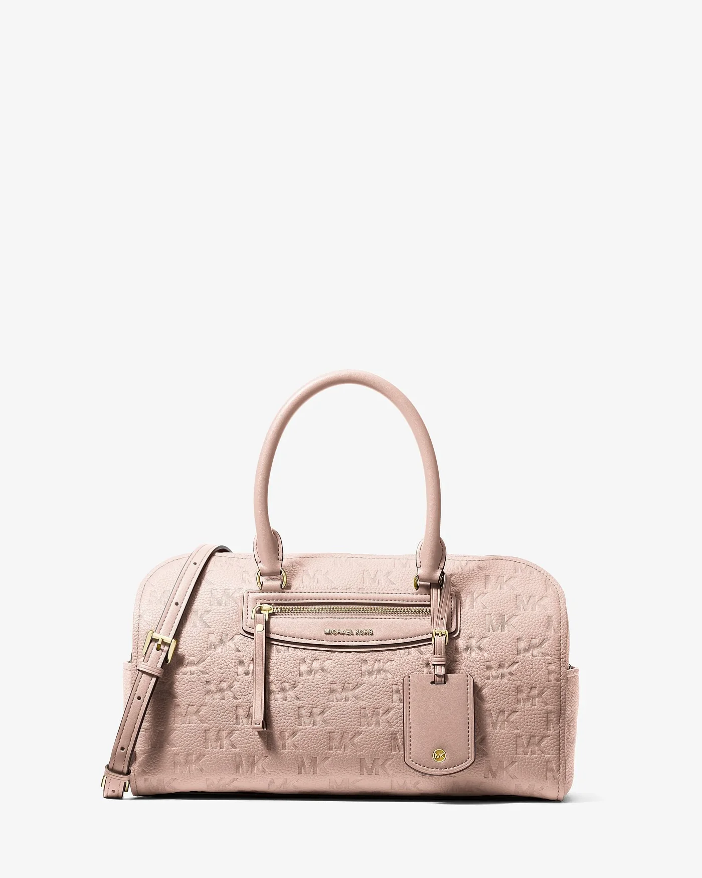 Кожаная сумка-сэтчел Michael Kors Jet Set Travel с тиснёным логотипом — 1