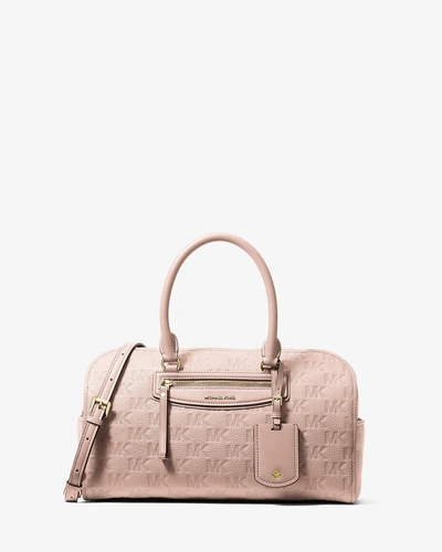 Кожаная сумка-сэтчел Michael Kors Jet Set Travel с тиснёным логотипом