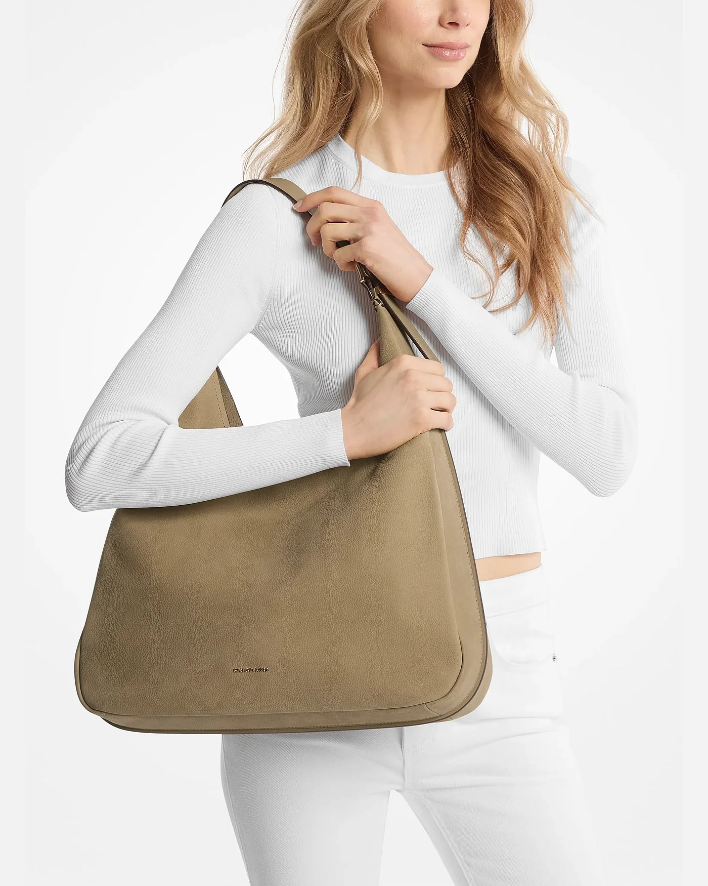 Michael Kors Nolita Large — сумка-хобо из нубука — 4