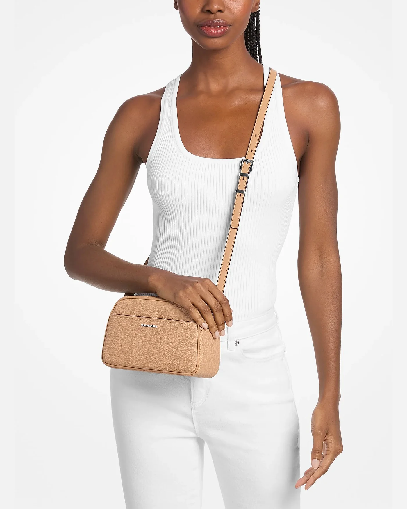 Сумка-кроссбоди Michael Kors Jet Set small Camera с фирменным лого — 4