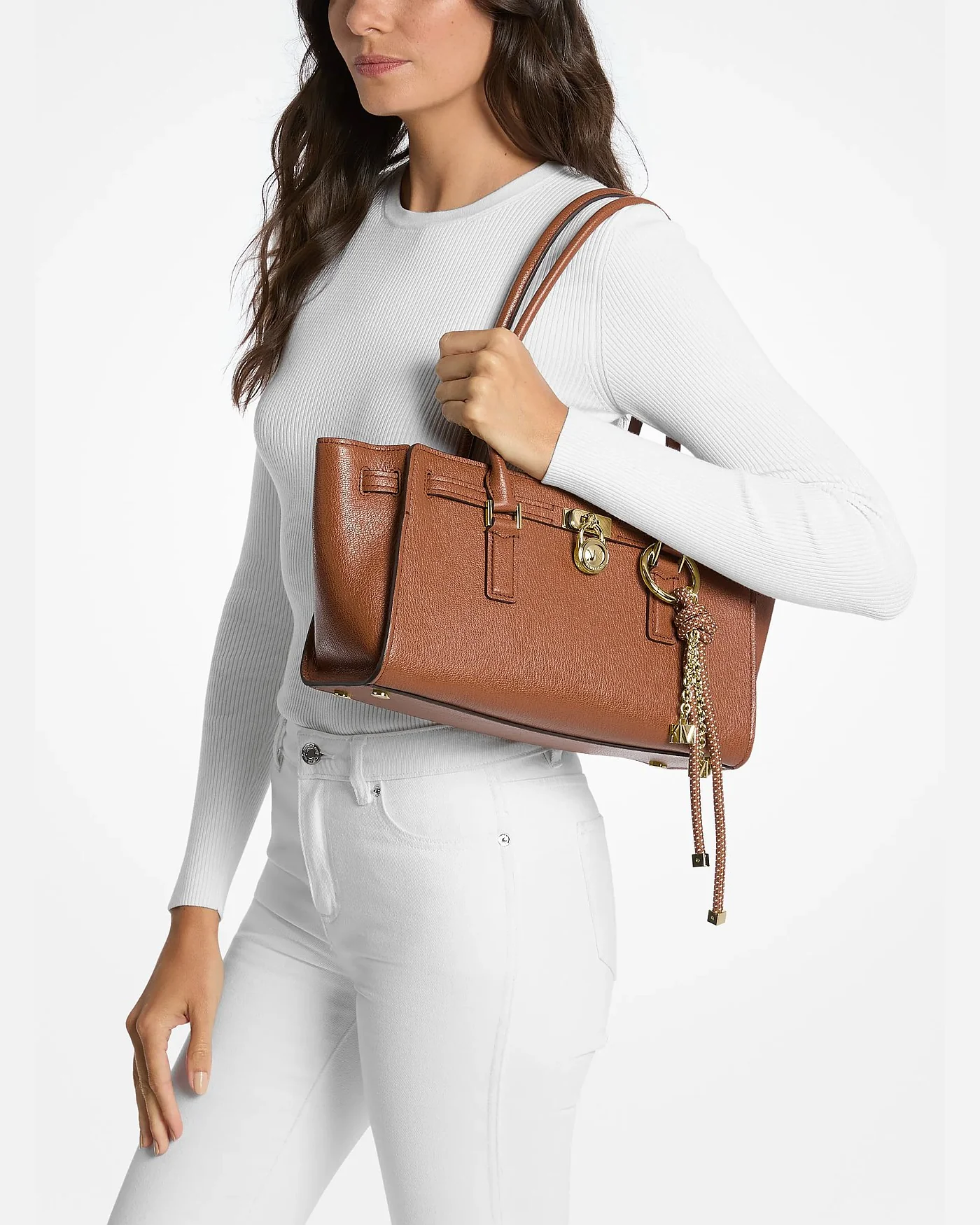 Женская кожаная сумка-сэтчел Michael Kors Hamilton Moderne — 3
