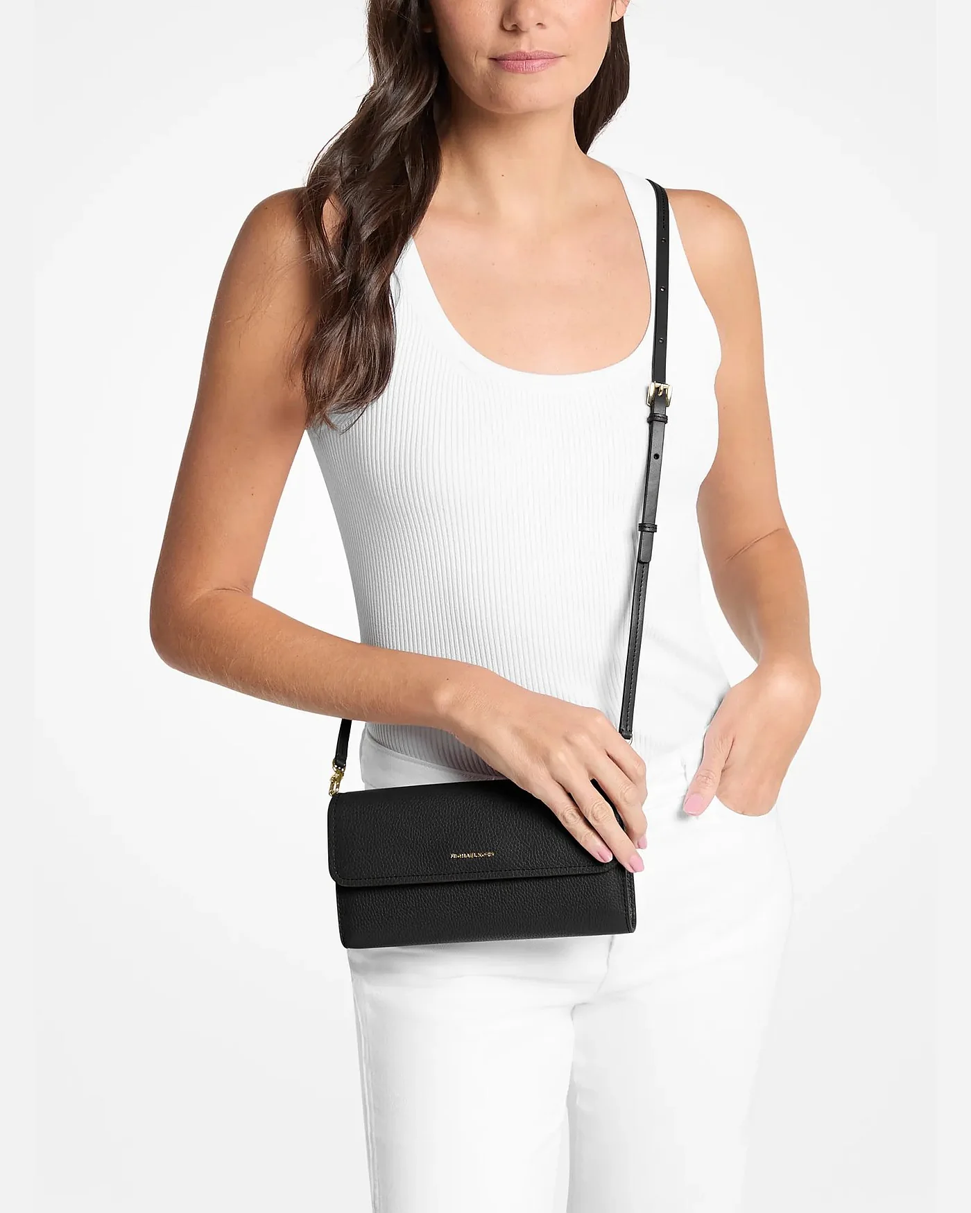 Сумка-кроссбоди Michael Kors Jet Set small для смартфона, кожаная — 3