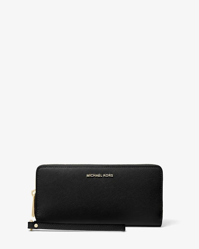 Кожаный кошелек Large Saffiano континенталь