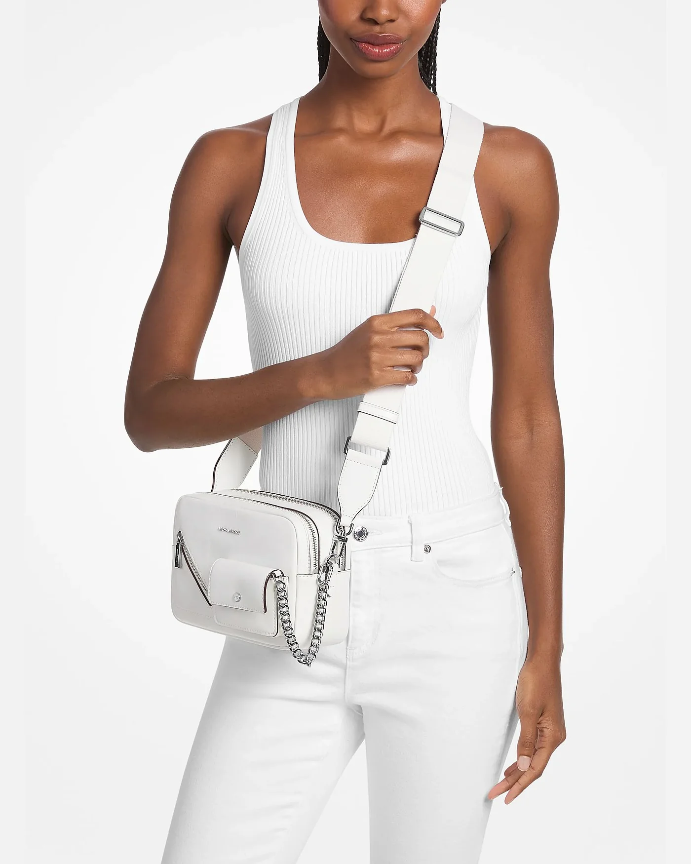 Кожаная сумка-кроссбоди Michael Kors Bryant с чехлом для карт — 3