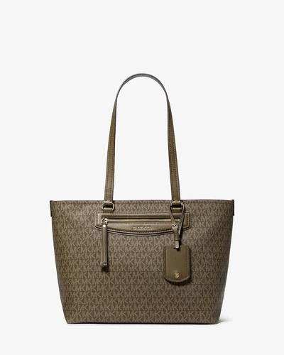 Сумка-тоут Jet Set Travel Michael Kors с лого-принтом Signature
