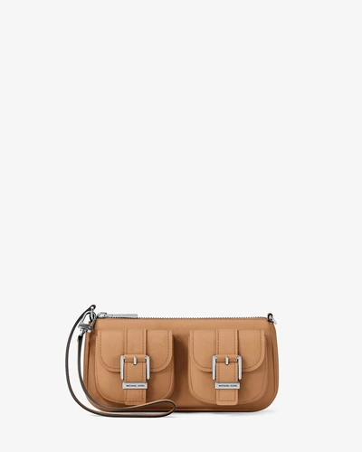 Нубуковая сумка-багет Michael Kors Zoe