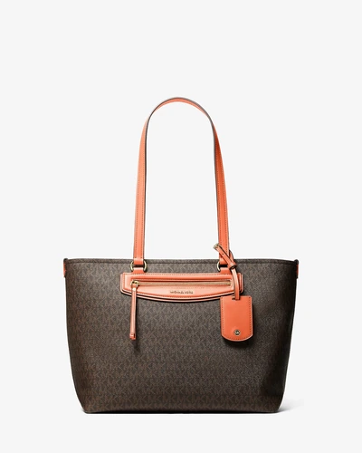 Сумка-тоут Jet Set Travel Michael Kors с лого-принтом Signature