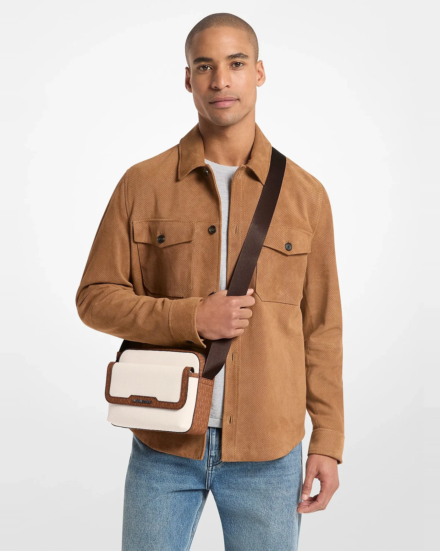 Кросс-боди сумка Cooper из кожи с логотипом — 4