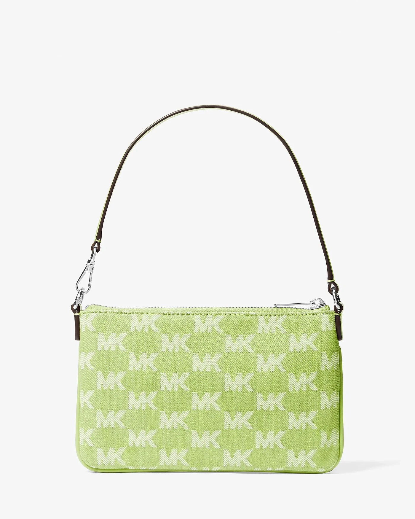 Michael Kors клатч Jet Set Travel Small из джинсового жаккарда с логотипом — 3