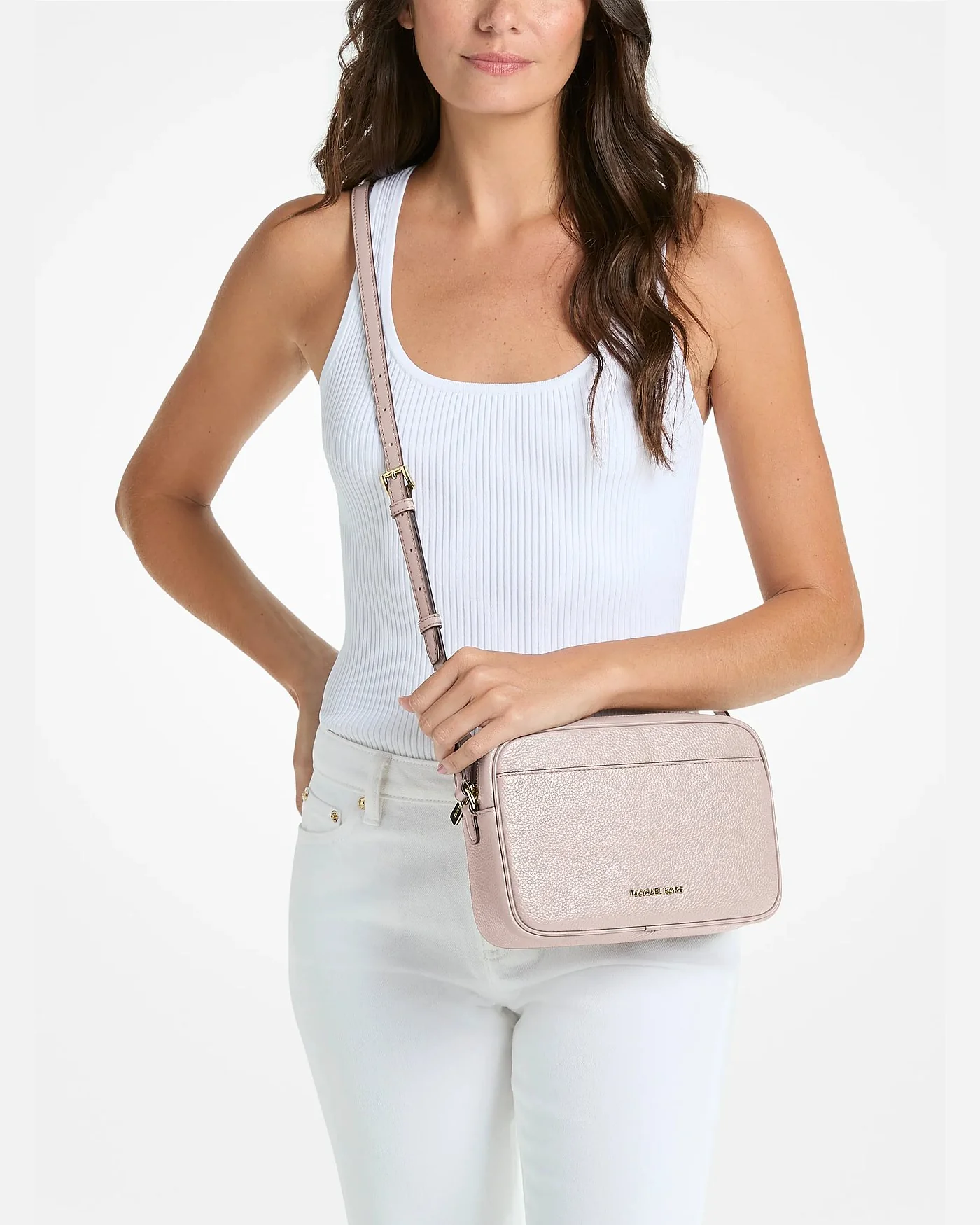 Сумка-кроссбоди Michael Kors Jet Set Camera Large из зернёной кожи — 4