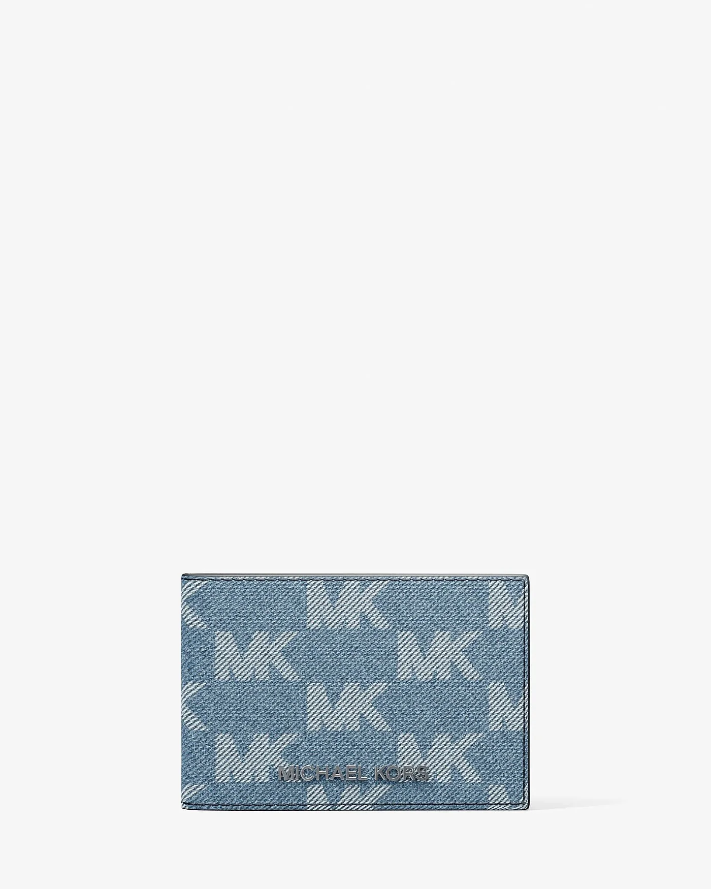 Кошелёк Cooper из джинсовой ткани с жаккардовым логотипом — 1