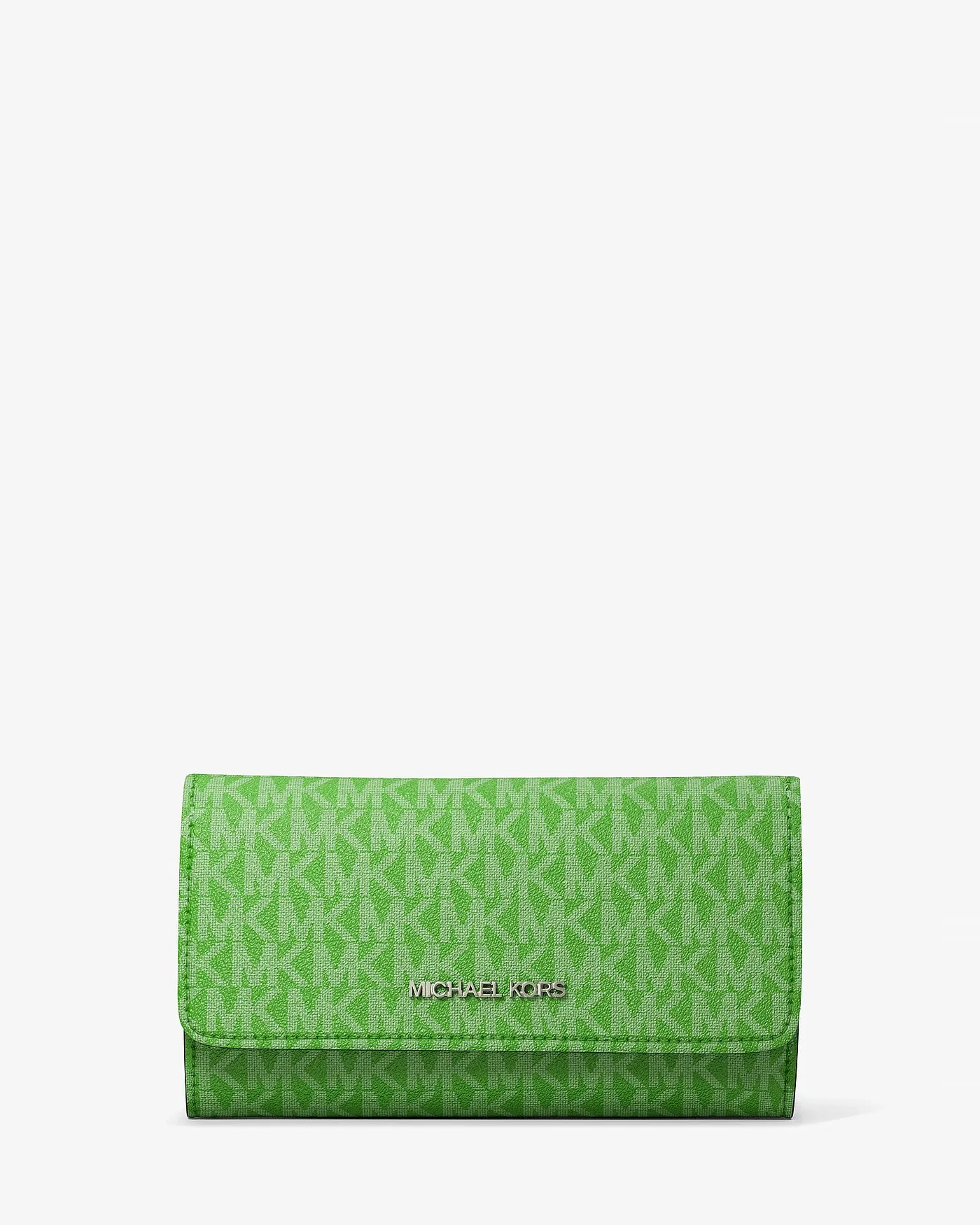 Кошелёк-тройник Michael Kors Jet Set зелёный — 1