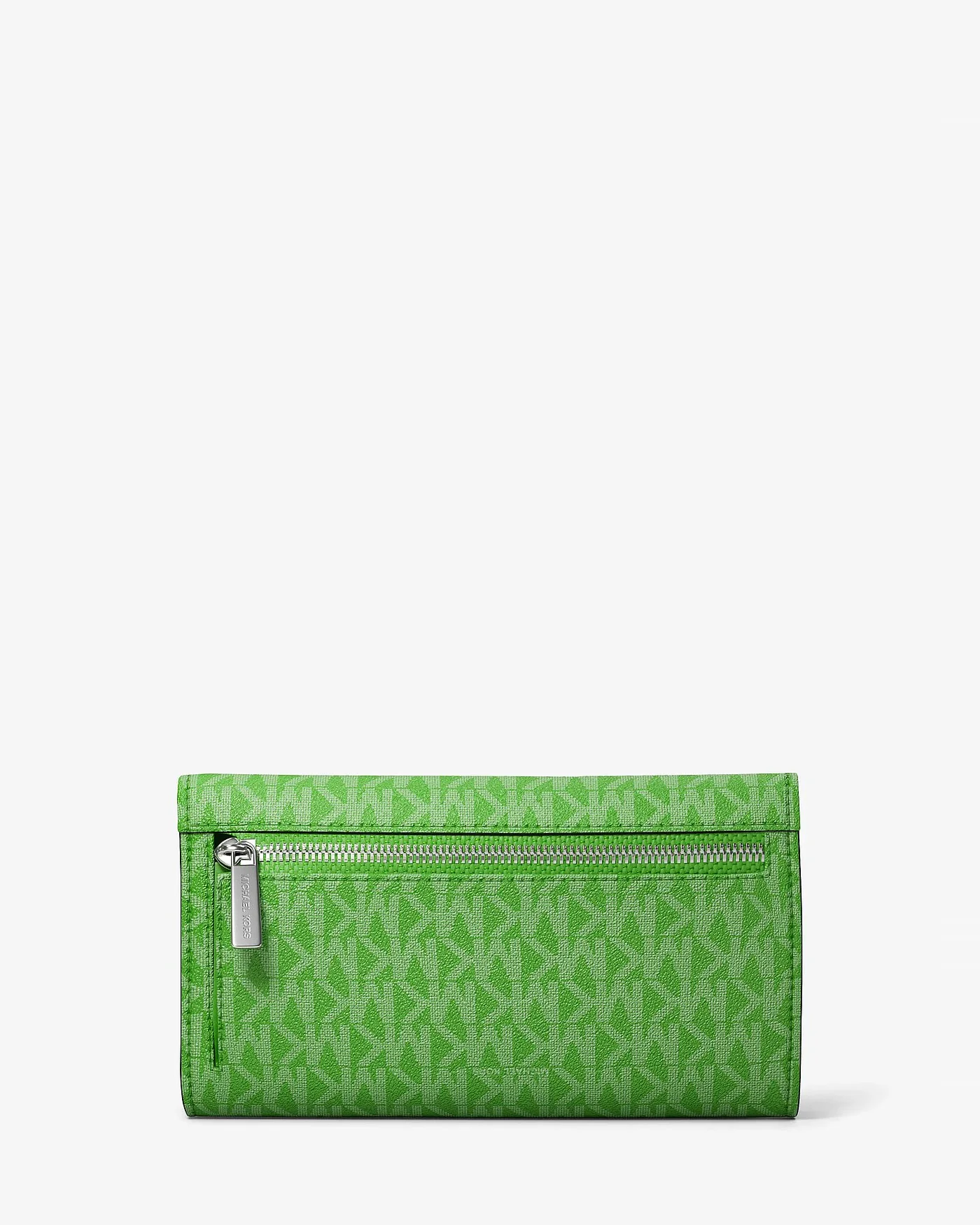 Кошелёк-тройник Michael Kors Jet Set зелёный — 3