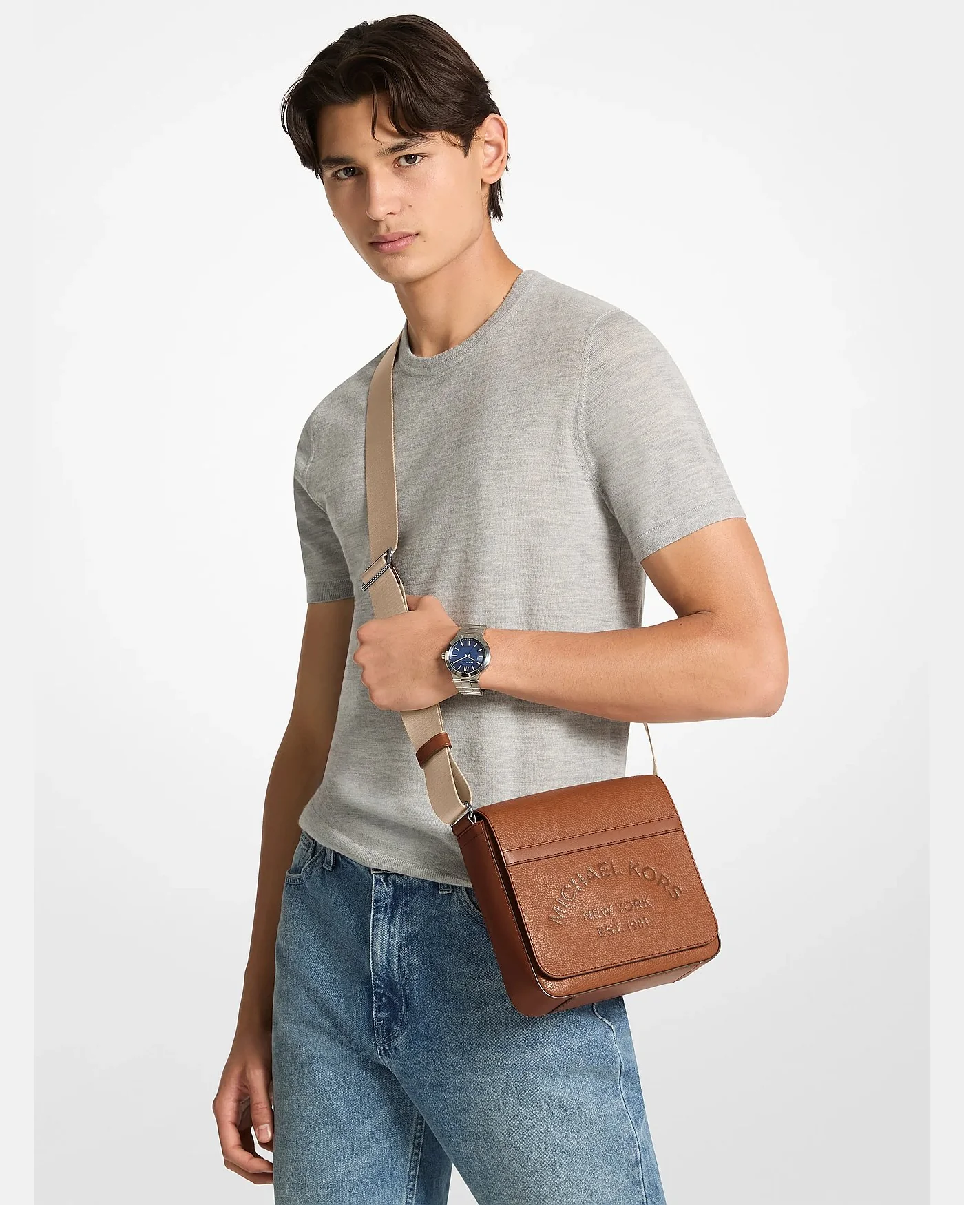 Сумка кроссбоди Michael Kors Cooper из зернистой кожи — 4