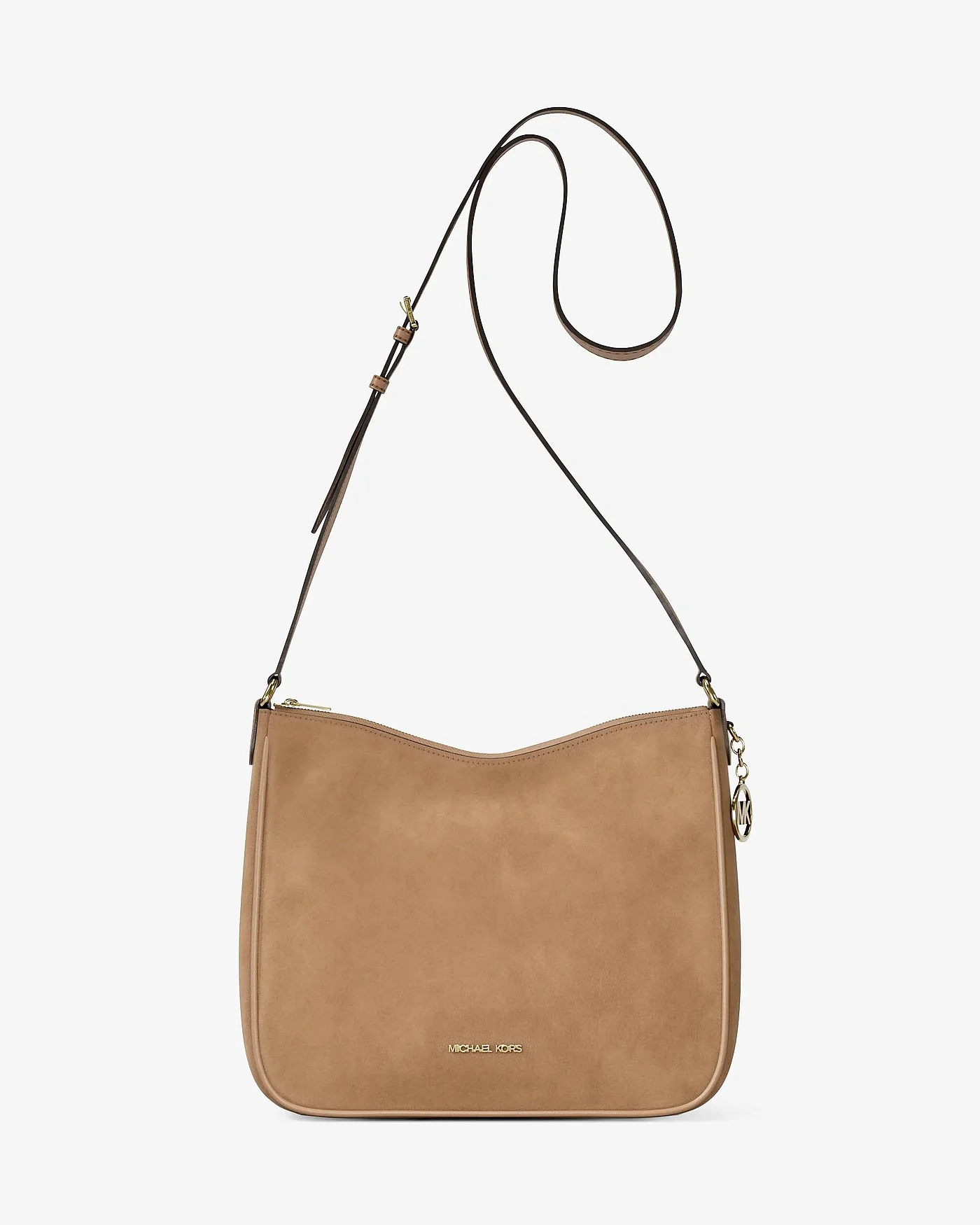 Michael Kors Nayla — средняя сумка-мессенджер из зернёной кожи — 1