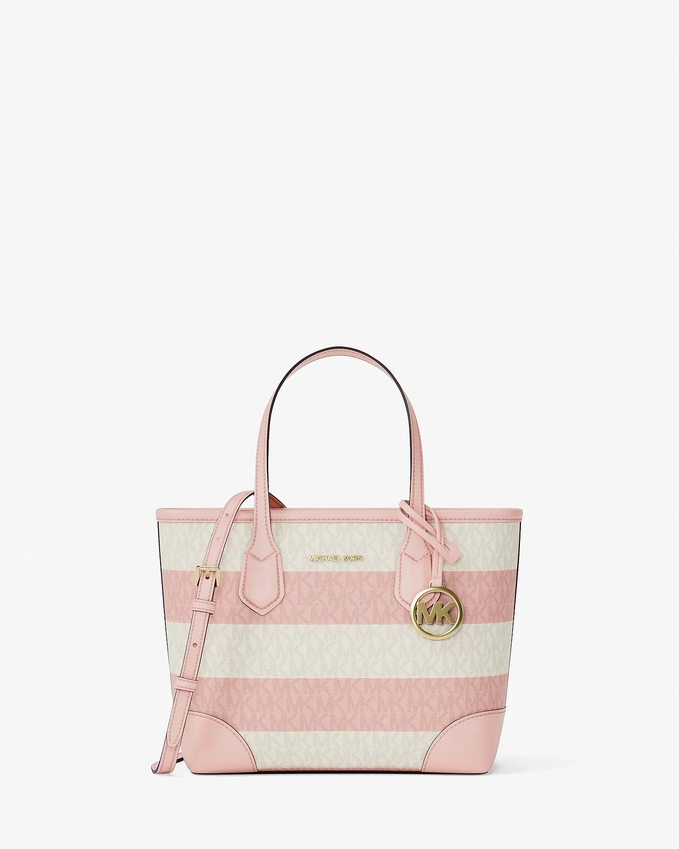 Сумка-тоут Michael Kors Eva Extra-Small в фирменную полоску — 1