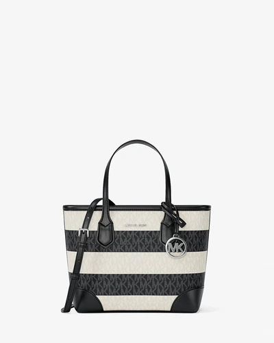 Сумка-кроссбоди Michael Kors Eva с монограммным принтом, чёрная