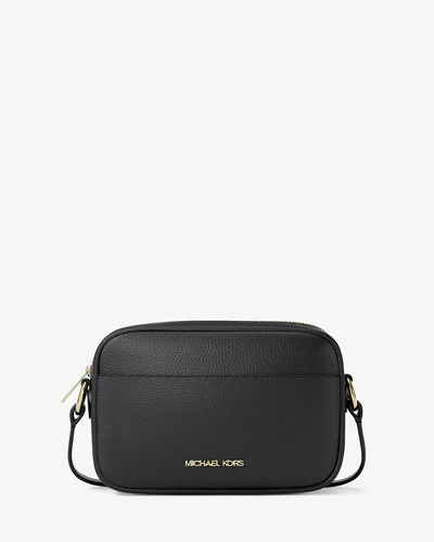 Michael Kors Jet Set — малая сумка кросс-боди из зернёной кожи
