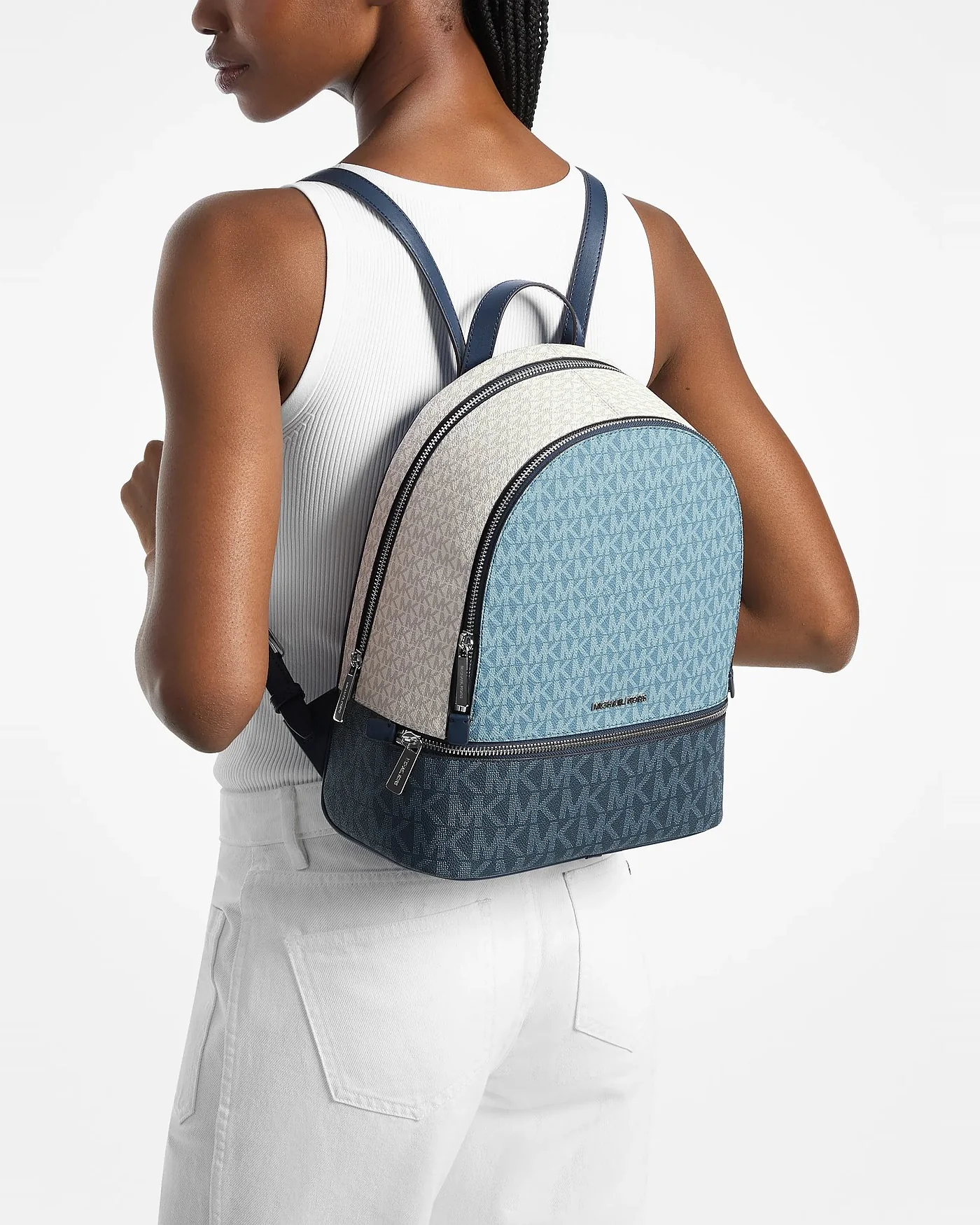 Michael Kors Rhea — средний рюкзак с логотипом в цветовых блоках — 4