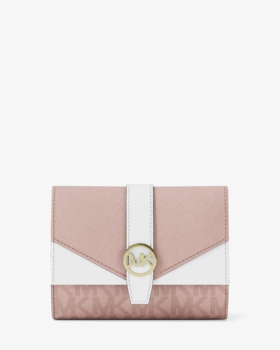 Кошелёк-трифолд Michael Kors Greenwich Medium с фирменным принтом
