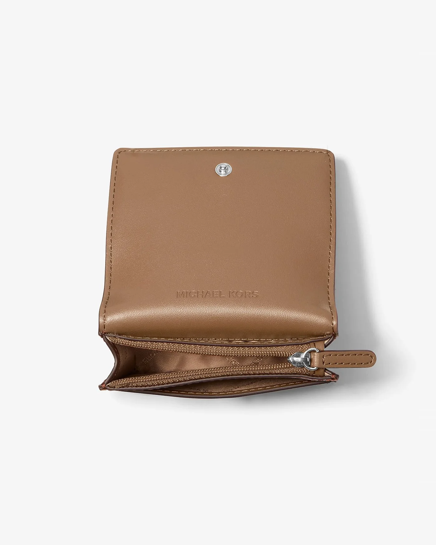 Кошелёк Michael Kors Carson серо-коричневый — 2