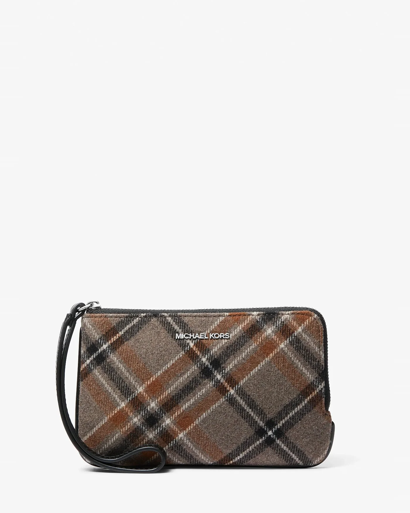 Клатч-браслет Michael Kors Jet Set Travel Plaid Print Wool — 1
