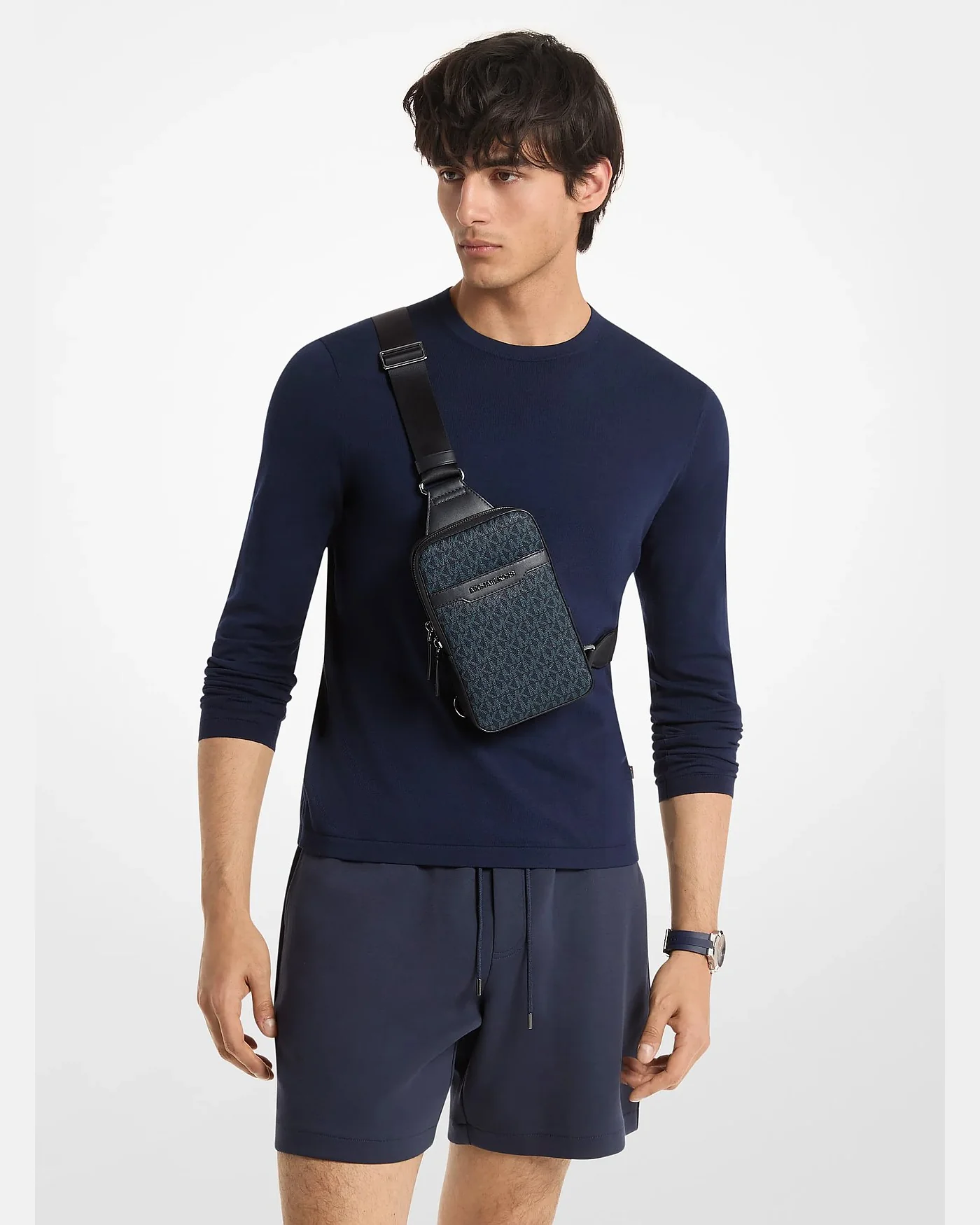 Рюкзак-слинг Michael Kors Cooper Signature с логотипом — 5