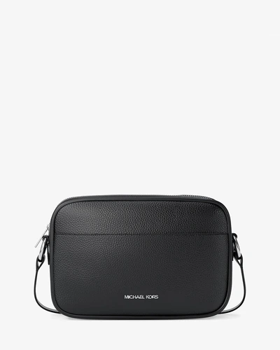 Michael Kors Jet Set — большая сумка кросс-боди из зернёной кожи