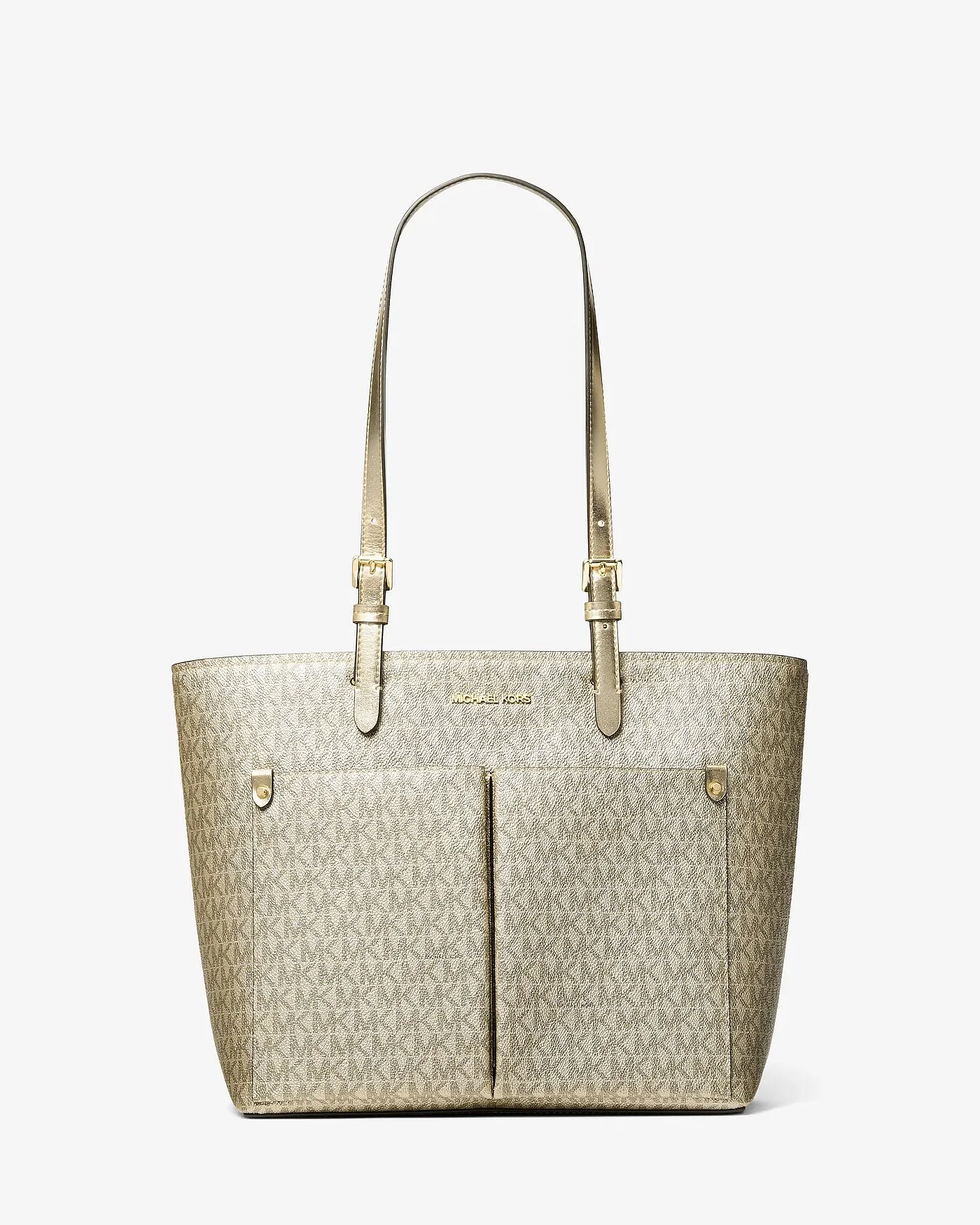 Сумка-тоут Michael Kors Jet Set Medium с металлизированным принтом — 1
