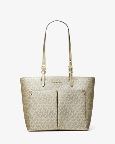 Сумка-тоут Michael Kors Jet Set Medium с металлизированным принтом