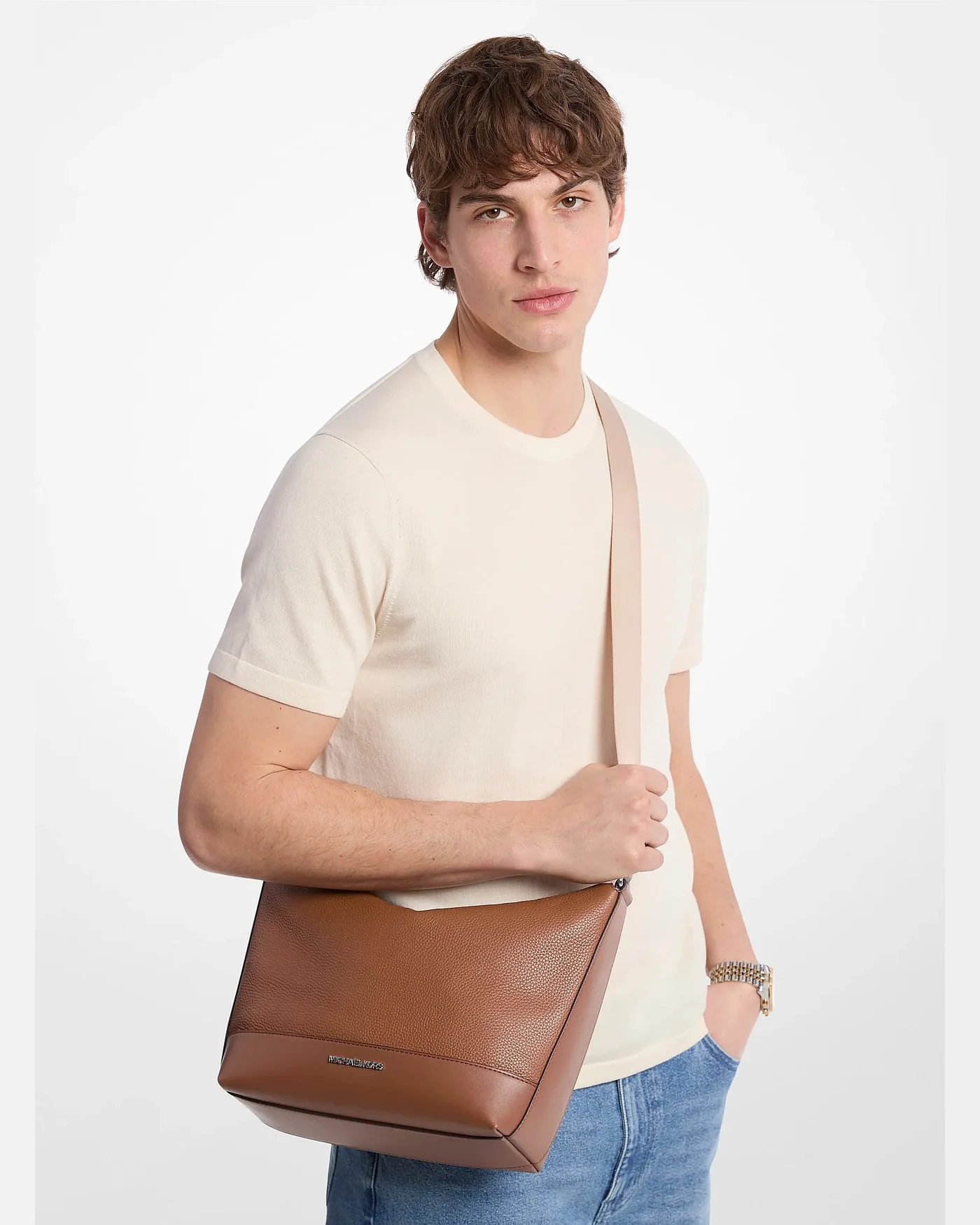Сумка кросс-боди Cooper из зернистой кожи — 3