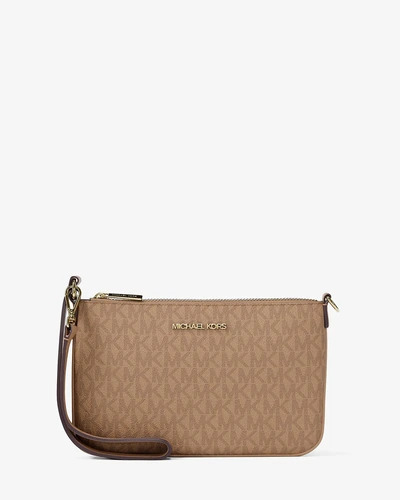 Кошелёк-клатч Michael Kors Jet Set с фирменным логотипом на ремешке