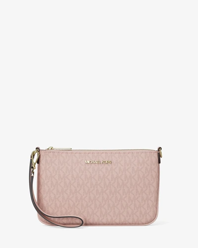 Кошелёк-клатч Michael Kors Jet Set с фирменным логотипом на ремешке