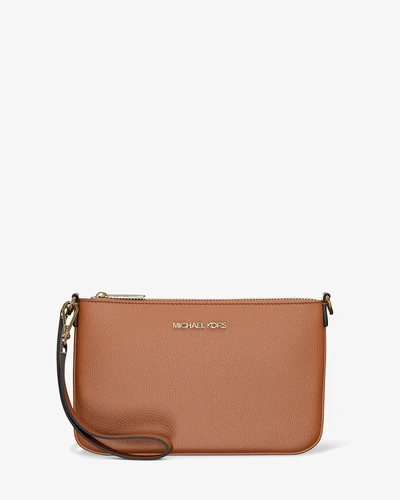 Кошелек-браслет Michael Kors Jet Set из зернёной кожи