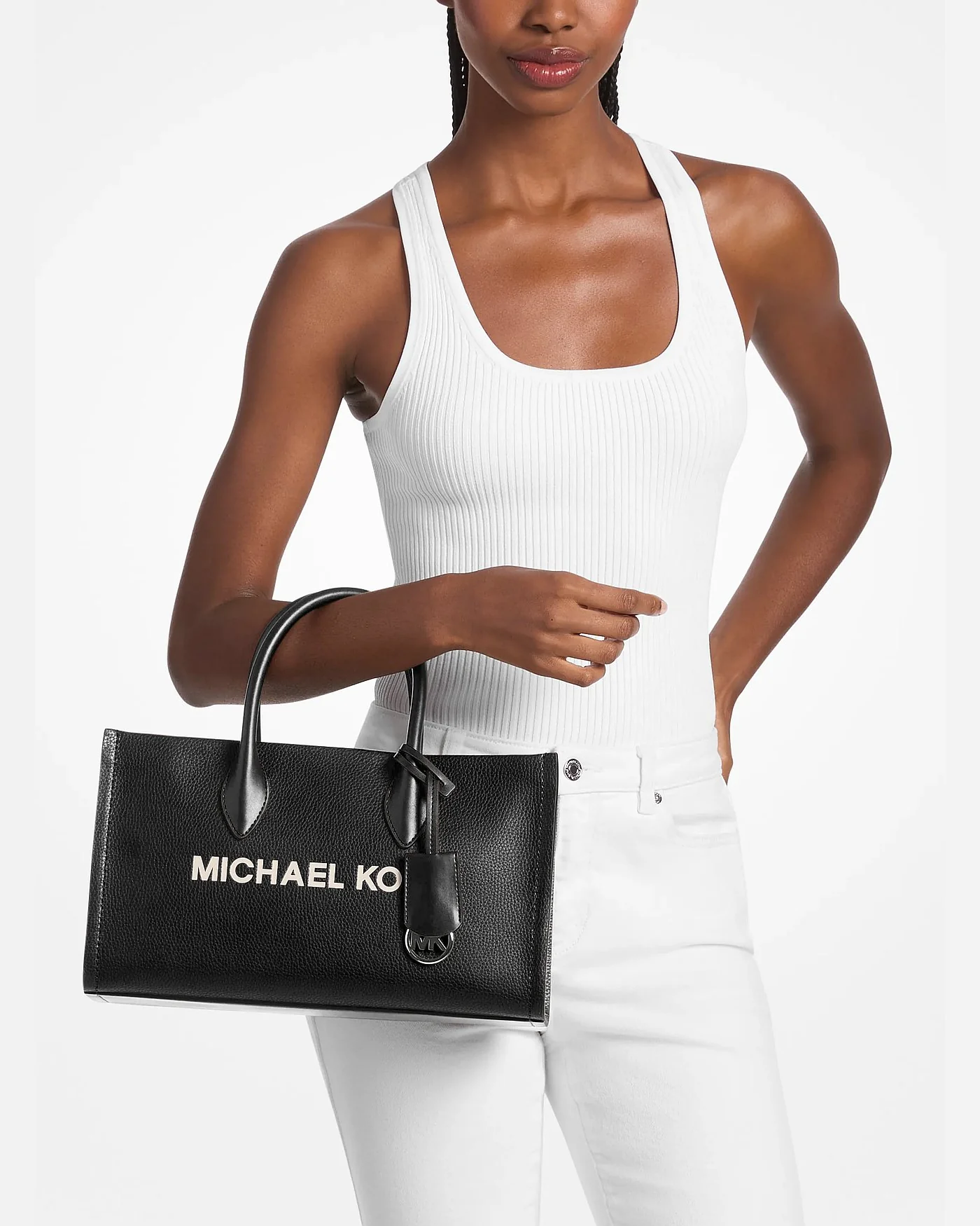 Michael Kors сумка-сэтчел Mirella Medium из зернистой кожи — 4